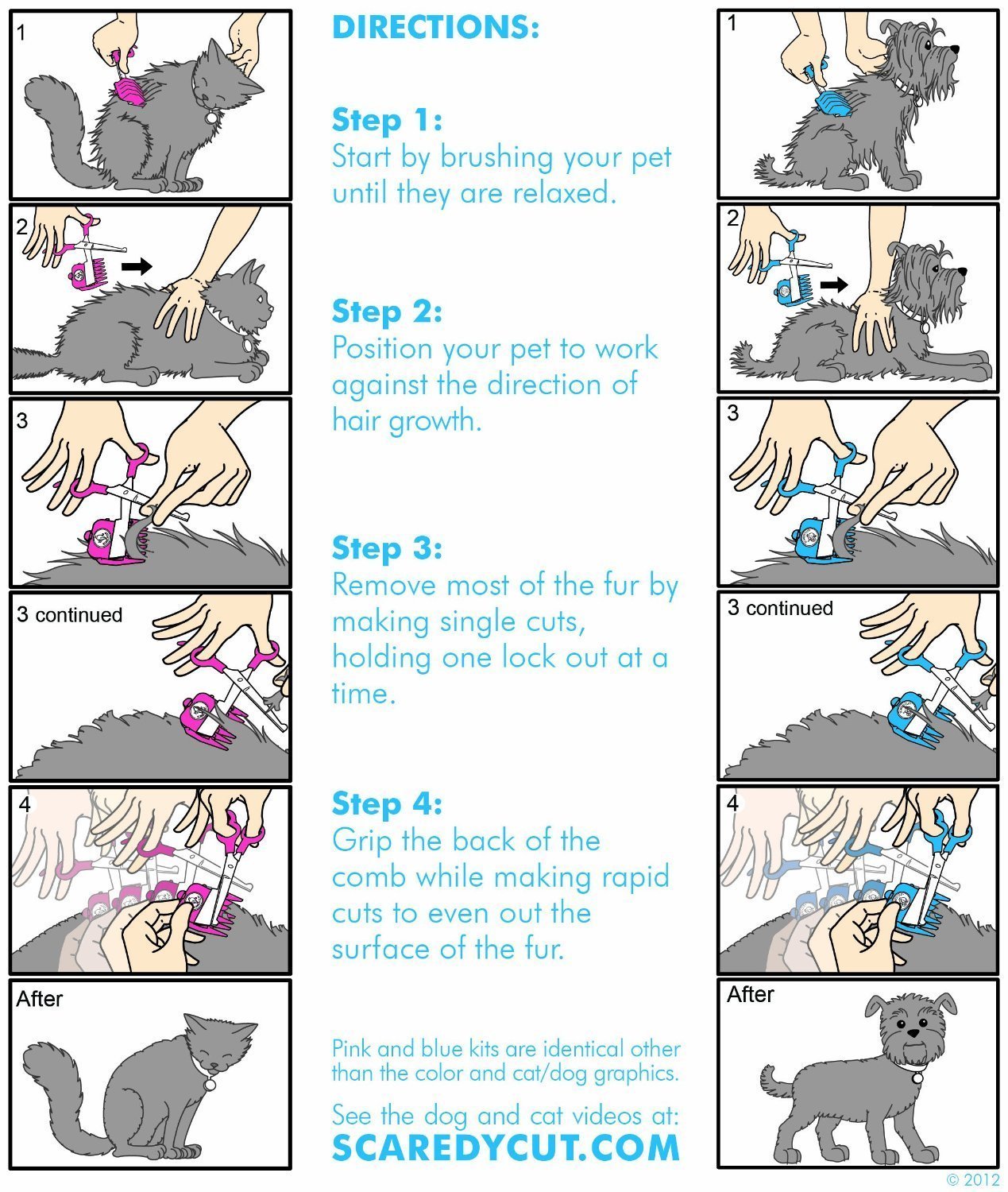 scaredy cut silent pet grooming kit