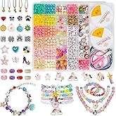 Accevo Unicorn Gifts for Girls, Bracelet Making Kit, 1370PCS Charm Jewelry Making Kit, Gifts for Teenage Girls Toys Age 5 6 7 8 9 10, DIY Arts and Crafts for Kids, Girl Birthday Christmas Presents
