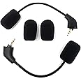 TNE 2-Pack Replacement Cloud 2 Game Mics Microphone Boom for 1st Version Wired Kingston HyperX Cloud 2 II Cloud Core Cloud Pro CloudX PS4 Xbox One Nintendo Switch Computer PC Gaming Headsets