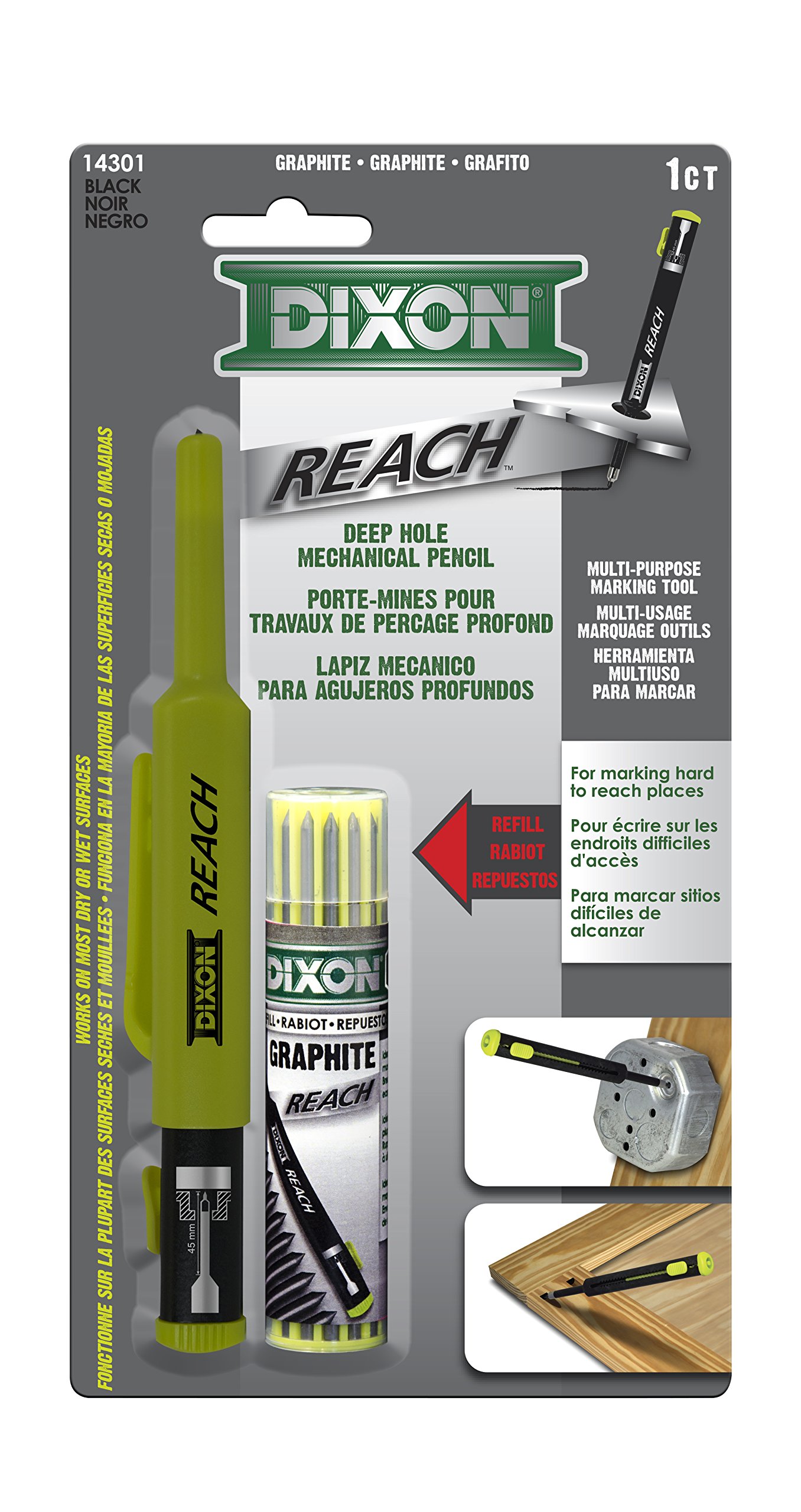 Dixon 14301 Reach Deep Hole Mechanical Pencil with Lead Refills eBay