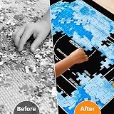MOZOOSON Jigsaw Puzzle Mat Roll Up for 2000 Pieces with 6 Trays - 46.4x31.5 Inch view 4