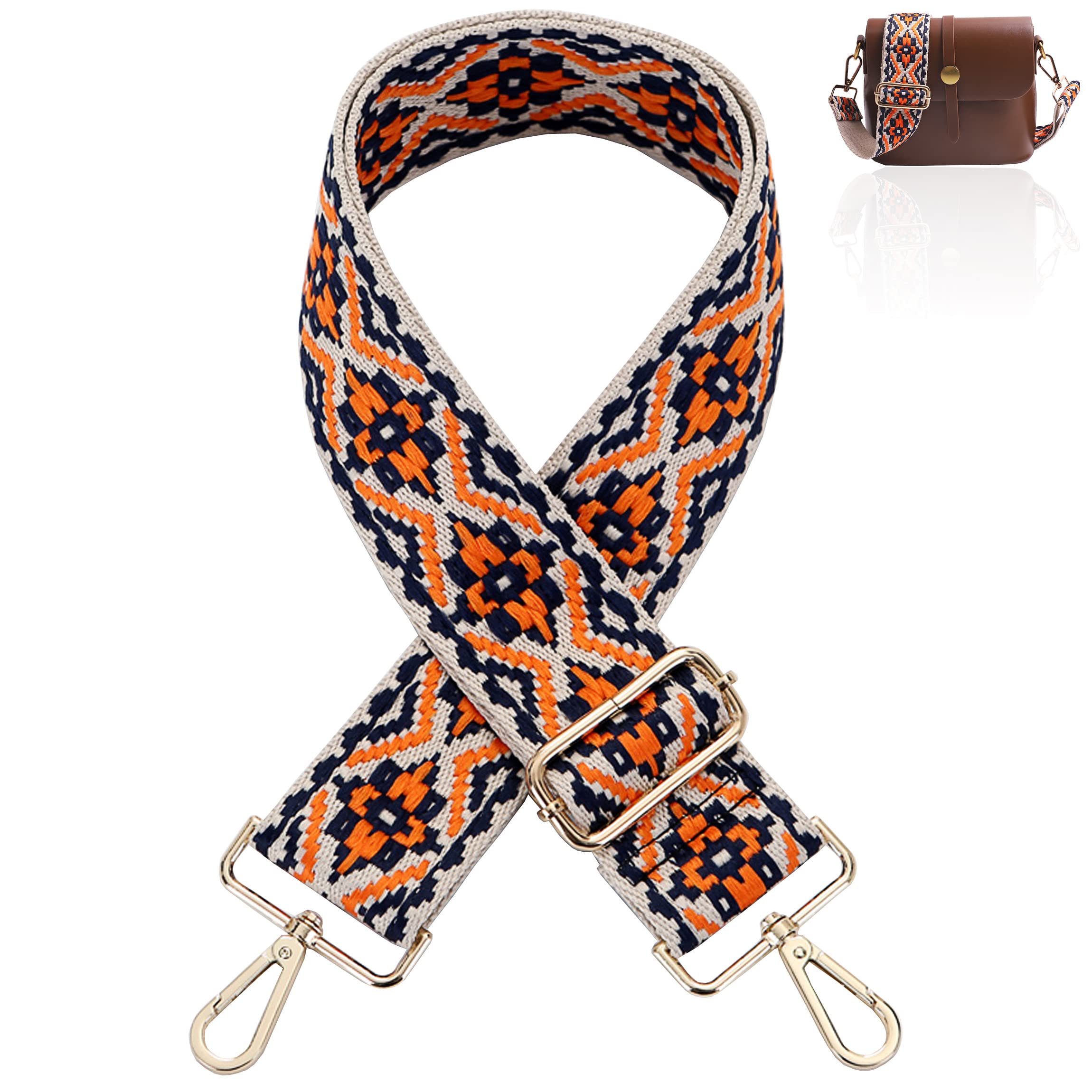 Adjustable Wide Shoulder Strap Replacement Belt Crossbody Canvas Bag Handbag