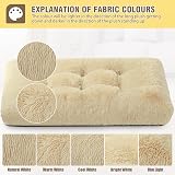 KSIIA Calming Dog Crate Bed Large 90x60cm Fluffy Washable Beige view 3