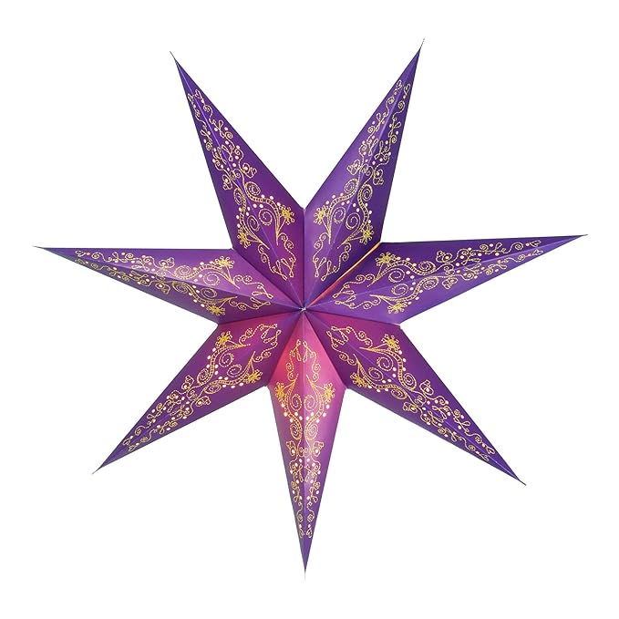 Papierstern / Weihnachtsstern Luxor / Papierstern 7 Zacken: Amazon.de