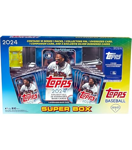 2025 Topps MLB Series One Baseball Trading Card Super Box : Amazon