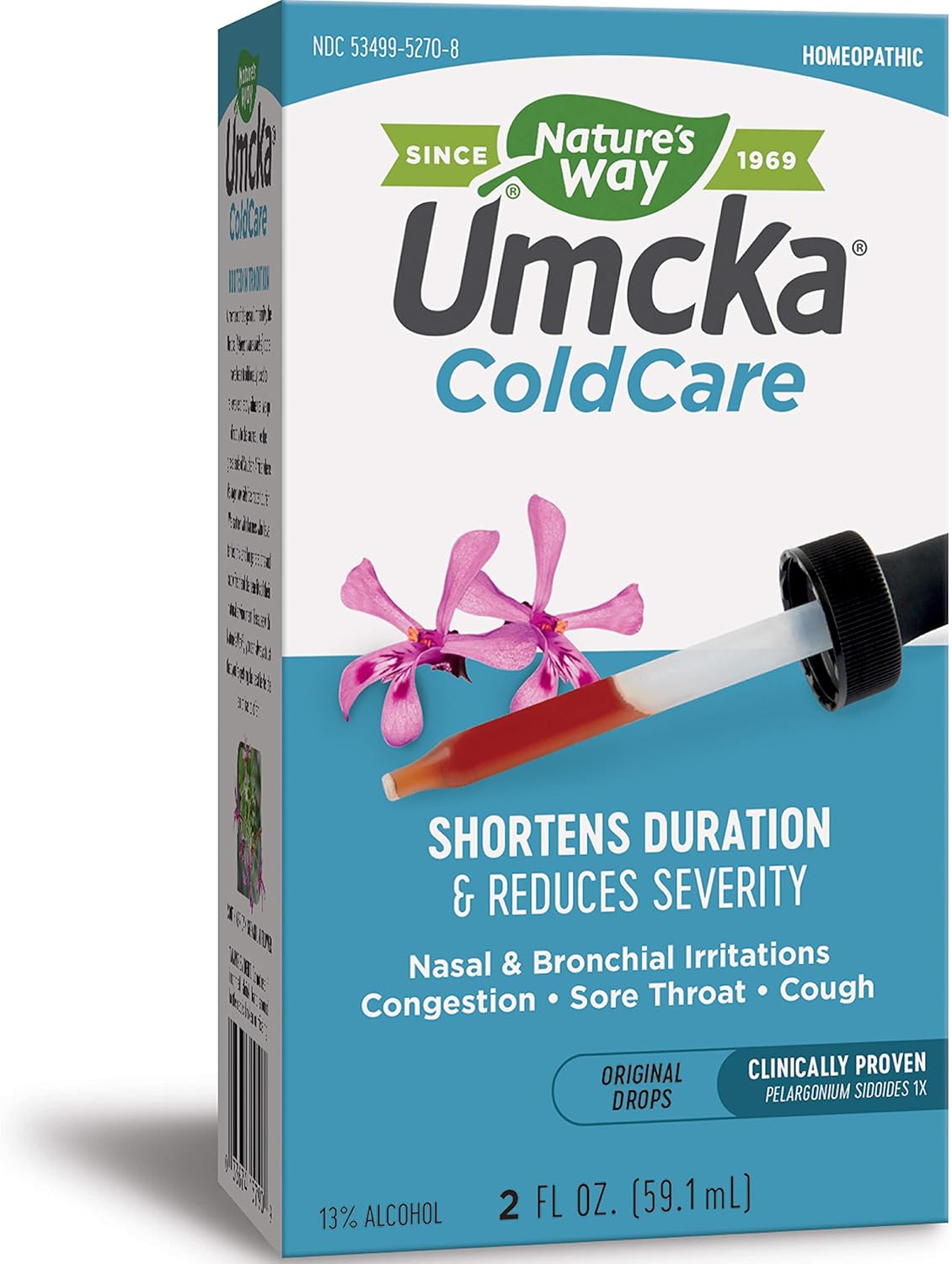 Amazon Com Nature S Way Umcka Coldcare Shortens Duration Reduces Severity Original Drops 2 Fluid Ounces Health Personal Care