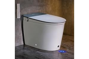 Casta Diva Smart Toilet with Bidet Built in, Auto Open/Close Lid,1000g MaP Flush, Heated Seat & Foam Dispenser, Foot Sensor Auto Flush, Blackout Flush, Bidet Toilet with Tank Built in (CD-K030PRO)