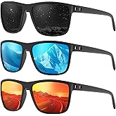 Fanshen Polarized Sports Sunglasses for Men, UV Protection Lightweight Sun Glasses for Driving Fishing Golf Cycling