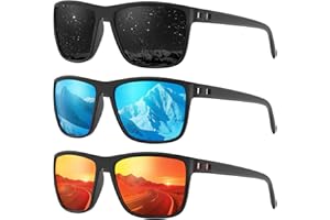 Fanshen Polarized Sports Sunglasses for Men, UV Protection Lightweight Sun Glasses for Driving Fishing Golf Cycling