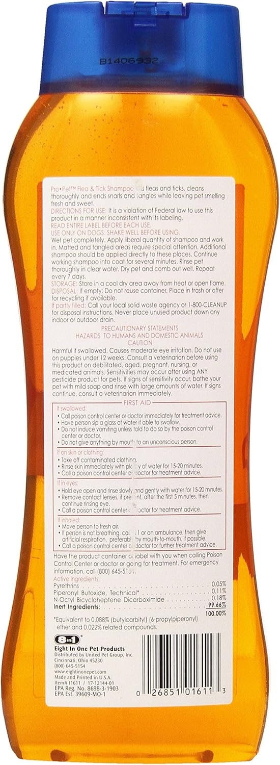 Reviews ProSense ProSense Flea and Tick Shampoo, Deep Cleaning Fresh Scent, 20Ounce