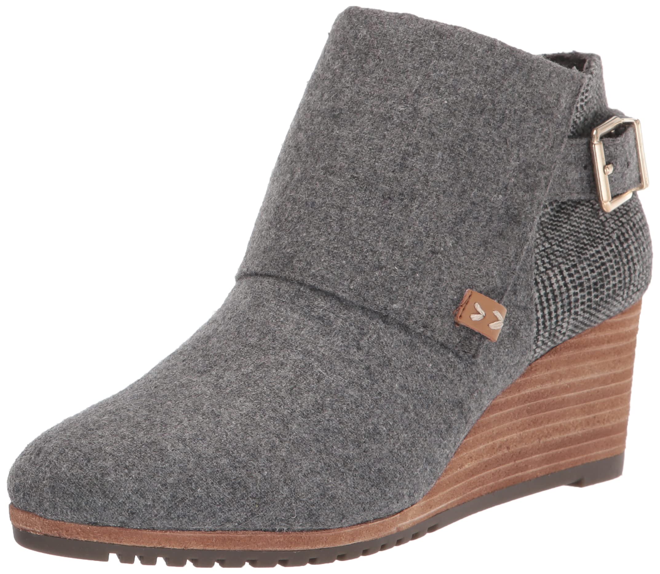 Dr. Scholl’s Womens Create Ankle Bootie Mid Grey Flannel 6