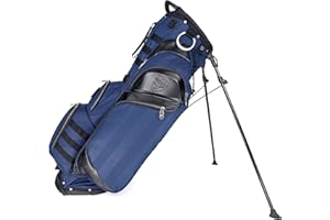 Subtle Patriot Golf Stand Bag - Ultralight and Versatile Golf Bag/Built to Stand/Hold 15 Golf Clubs/Full Lined Length Dividers/Snap-On Rain Cover & UV Protected/for A Proud American