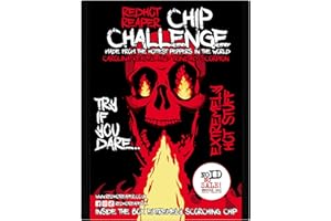 Red Hot Reaper – 1x Chip Challenge Hottest Snack Carolina Reaper & Trinidad Scorpion - Super Spicy Hot Chip