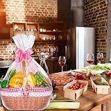 HCSSZ Large Cellophane Hampers Bags with Pull Bows 10 Pack 20.5 x 27.6 in view 8