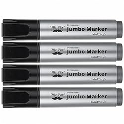 Mr. Pen- Jumbo Permanent Markers, 4 Pack, Chisel