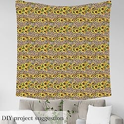 Erosebridal Sunflower Quilt Fabric by The