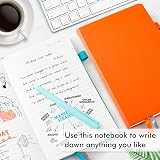 feela A5 Notebooks Multipack 3 Pack Ruled 128 Pages 21x13cm Yellow Orange view 4