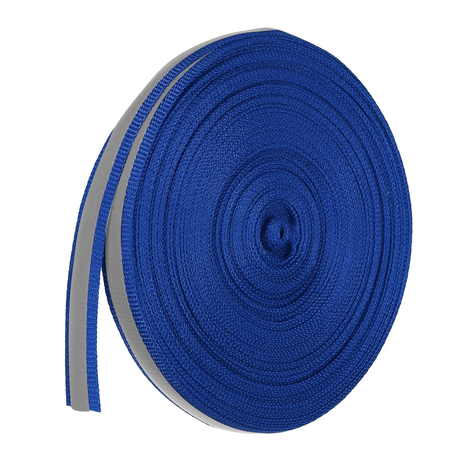 PATIKIL Reflective Tape Strip, 10mm x 22yards High Visibility Reflective Tape Sew-on DIY Warning Safety Fabric Webbing for Clothing Raincoats, Blue