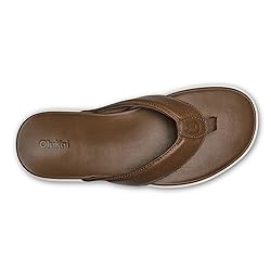 OLUKAI Olali Men's Leather Sandals, Versatile