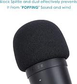 YOUSHARES Razer Seiren Mini Foam Windscreen Pop Filter Microphone Cover view 3