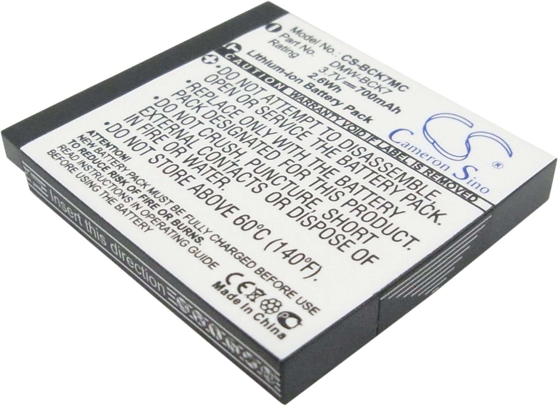 VINTRONS Li-ion BATTERY Pack Fits Panasonic Lumix DMC-FP7P, NCA-YN101H, NCA-YN101J, Lumix DMC-FS35, Lumix DMC-S1PA