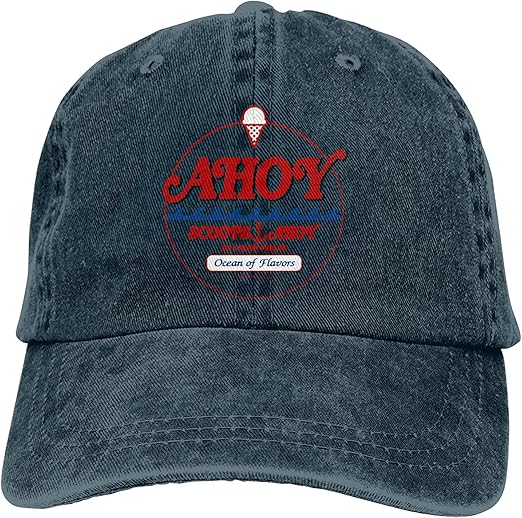 Hdadwy Ahoy Scoops Cowboy Hat Cotton Adjustable Washable Retro Baseball