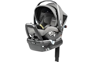 Peg Perego Primo Viaggio Nido - Rear Facing Infant Car Seat - Includes Base with Load Leg & Anti-Rebound Bar - for Babies 4 to 30 lbs - Made in Italy - Mercury