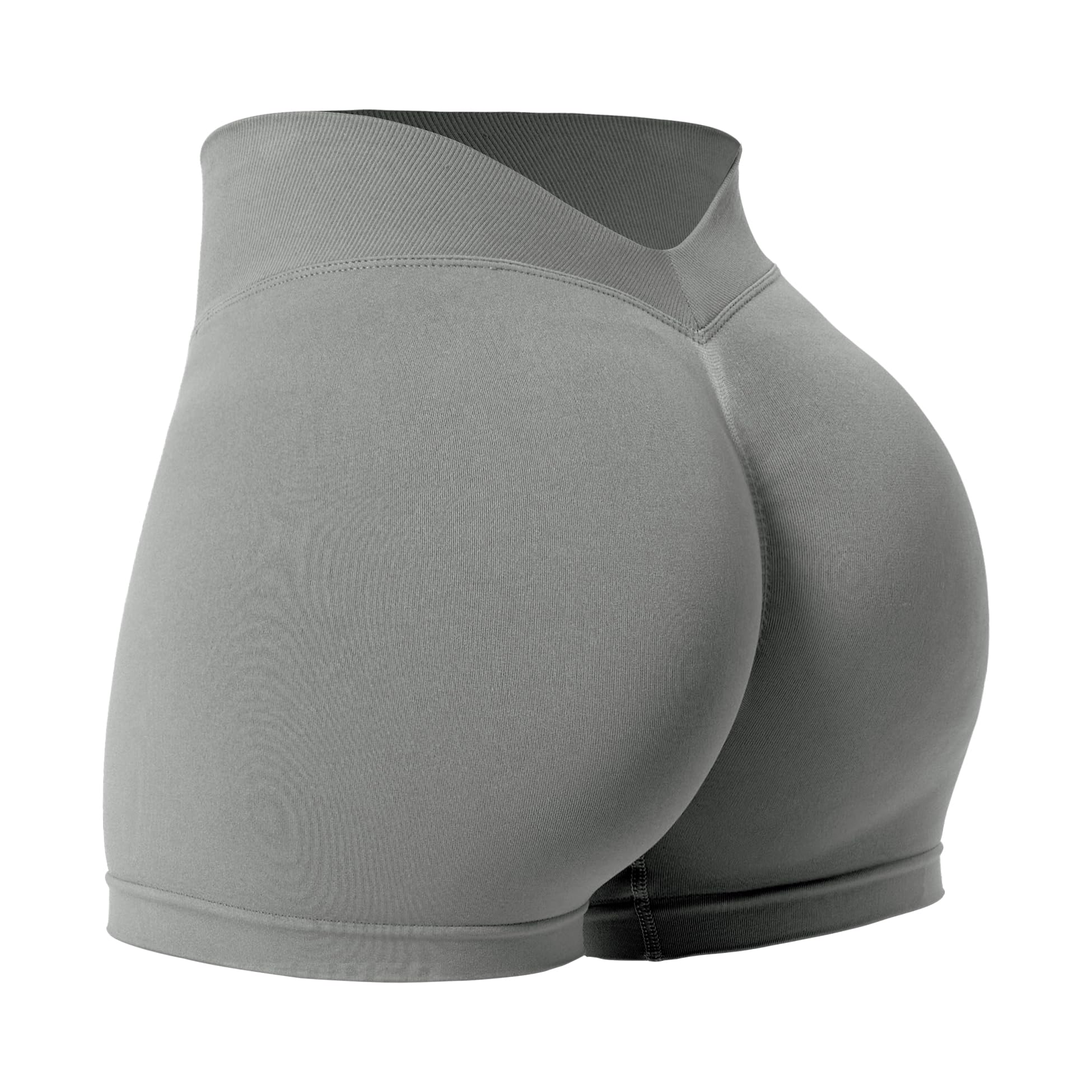 YEOREO Workout Scrunch Shorts Women V Back Gym Butt