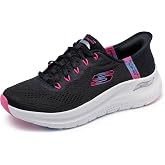 Skechers Women's Arch Fit Easy Chic Sneaker | Slip-ins, Seal of Acceptance by the American Podiatric Medical Association, Arch Fit, Podiatrist-certified arch support