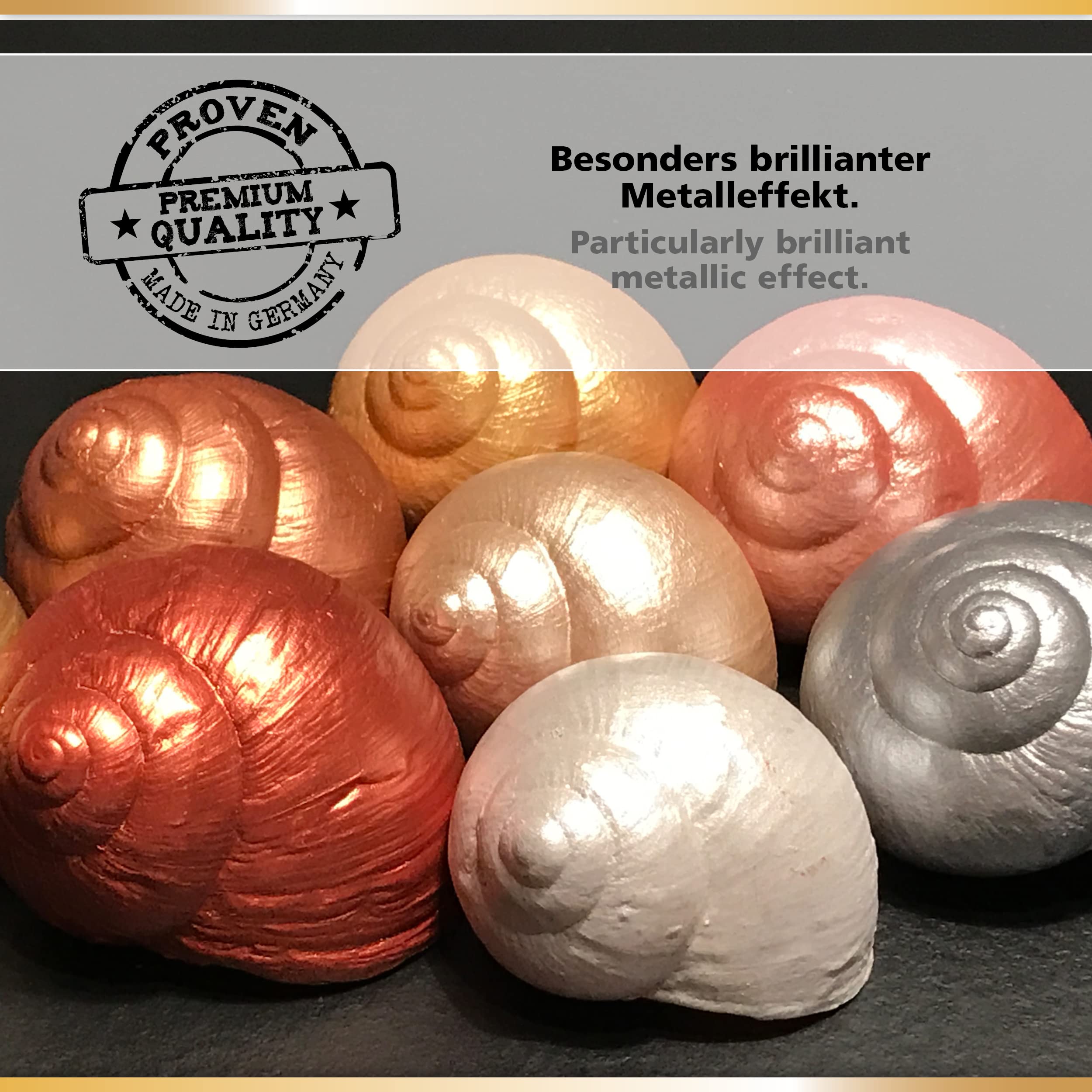 Viva Decor Inka Gold Premium Gilding Wax (902 Silver, 1,41 oz) Metallic Acrylic Paint - Craft Paint Set - Effect Paints - Craft Paints Acrylic Sets - Apply, Polish - Done! - Made in Germany