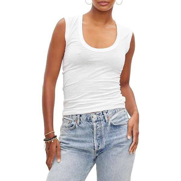 Splendid 1x1 Classic Tank Top Heather Grey 1 SM (Women's 2-4) at