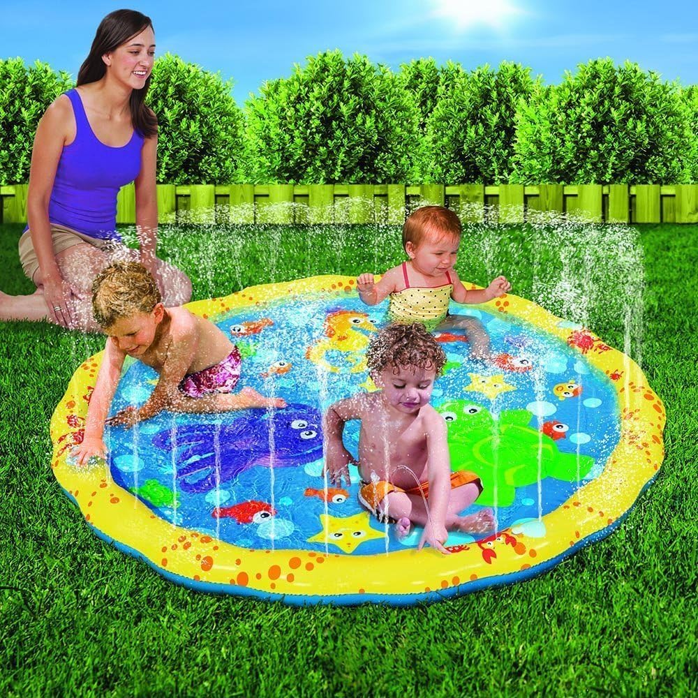 BANZAI 54In-Diameter Sprinkle & Splash Play Mat: Toys & Games