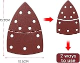 SHALL 120-Piece Sanding Sheets Mouse Pads Assorted Grits 40-240 11-Hole view 4