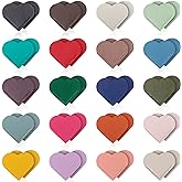 Sabary 40 Pcs Leather Heart Bookmark for Women Corner Page Bookmark Lovers Gifts Accessories Clips for Office Bookworm Present Home, Heart Shape(Classic Color)