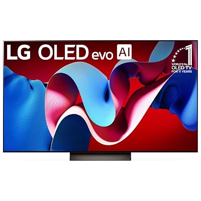 LG 65-Inch Class OLED evo C4 Series Smart TV 4K Processor Flat Screen with Magic Remote AI-Powered with Alexa Built-in (OLED65C4PUA, 2024)