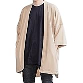 Men's Long Oversized Kimono Cardigan Noragi Street Jacket Haori Man Yukata Coat