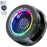 NEEWER BASICS Magnetic Phone Cooler, Low Noise USB Cooling Fan, PA069 | Smart Temp Control, RGB Light, Magnetic Ring &amp; Clip, Compatible with iPhone 15 16 17 MagSafe Samsung iPad, for Gaming
