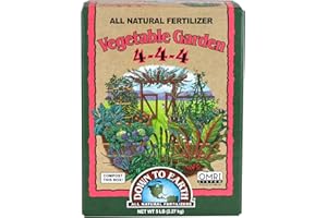 DOWN TO EARTH ALL NATURAL FERTILIZERS Down to Earth Organic Vegetable Garden Fertilizer 4-4-4, 5 lb