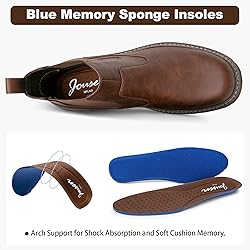 Jousen Mens Boots Retro Chelsea Boots Mens Casual