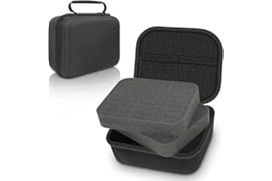 EVA Hard Case with Customizable Foam Insert, 8 x 6 x 4.2 Inch Dustproof Shockproof Protective Carrying Case, Hard Shell Zippe