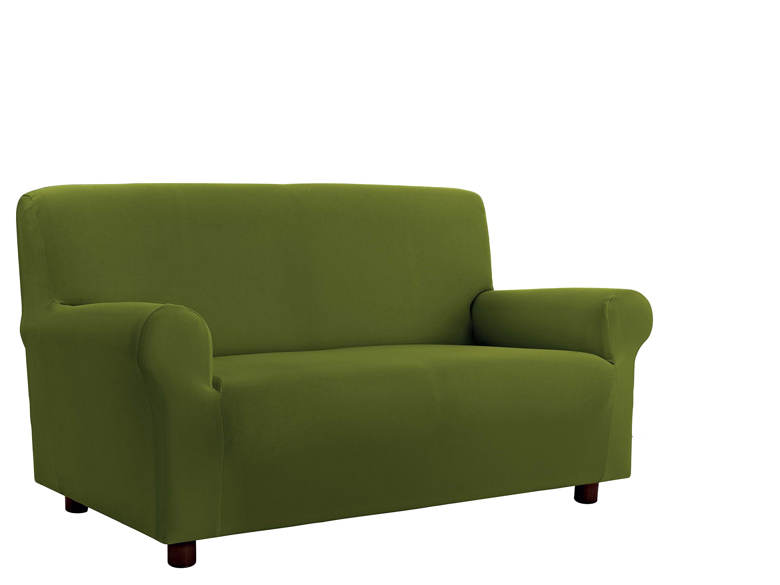 Italian Bed Linen Più Bello bielastic Sofa cover Dark green, 2 places, Polyester, 2 Seats — image 1