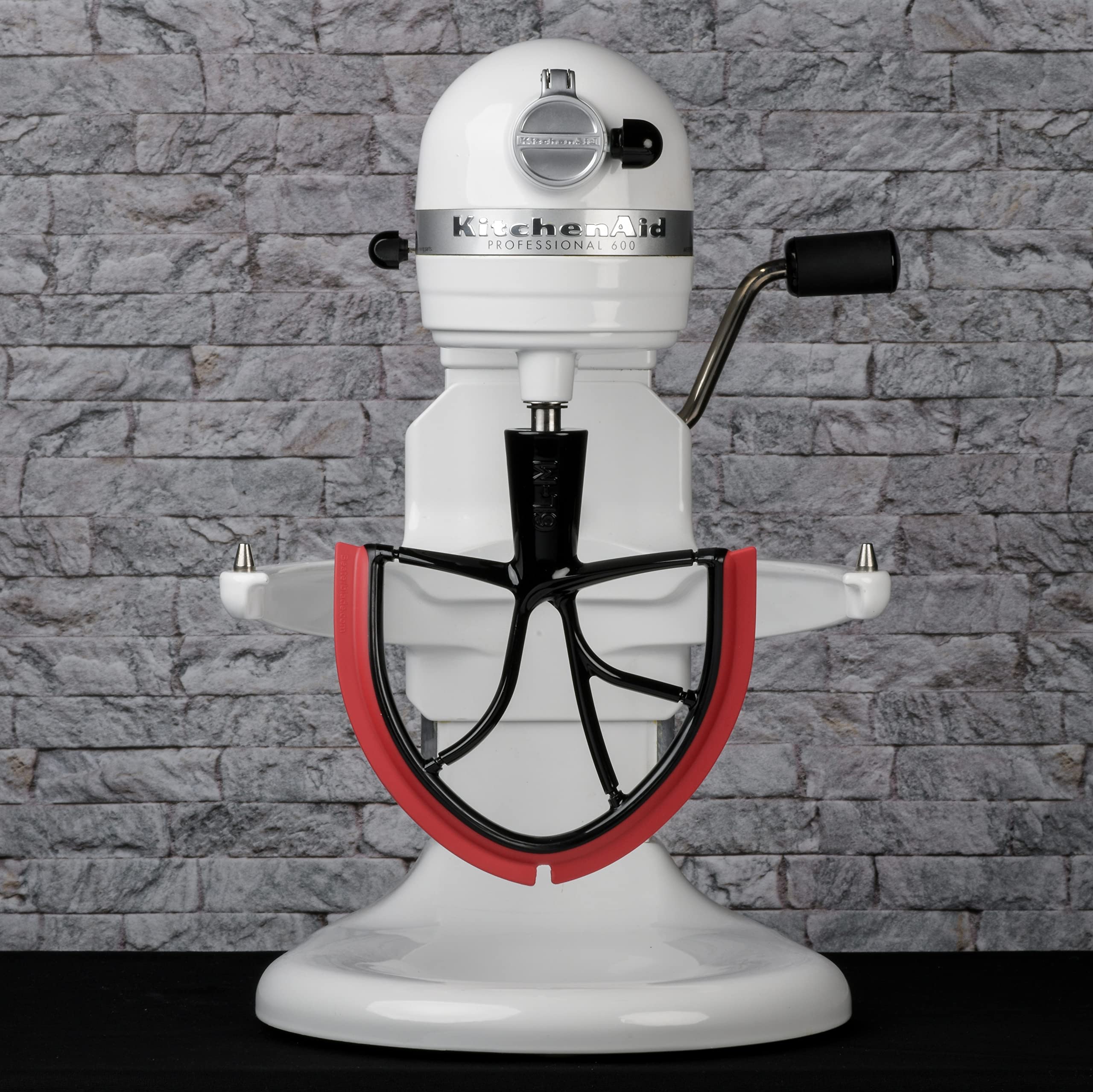 New Metro Design 6L-MR Beater Blade METAL, works w/most KitchenAid 6, 7 and 8 Quart Bowl-Lift Stand Mixers, Red