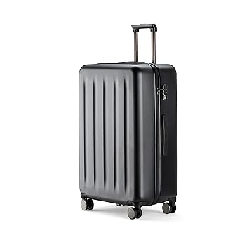 90FUN großer Koffer I Leichter Hartschalen Trolley mit TSA-Zahlenschloss I 78 x 52 x 29 cm I Größe L, Schwarz