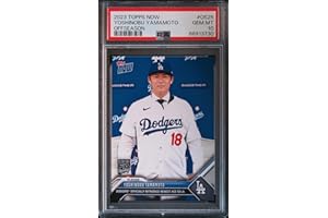 HOFSM.COM HALL OF FAME SPORTS MEMORABILIA Graded 2023 Topps Now Yoshinobu Yamamoto #OS25 Offseason Rookie RC Baseball Card PSA 10 Gem Mint