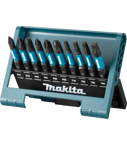 Makita E-03252 Impact Premier Torsion Bit Set PZ2 25mm 15 Pieces