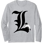 Death Note L Symbol Anime Long Sleeve T-Shirt