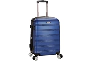 Rockland Melbourne Hardside Expandable Spinner Wheel Luggage, Blue, Carry-On 20-Inch