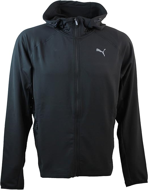 puma graphic hooded men's running jacket