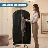 GEEZY Set of 2 Hanging Garment Bags 60 x 150 cm with Zip Viewing Window view 6