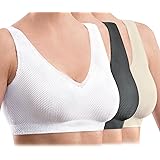 Dream Products Triple Stretch Comfort Bra, Size 36 White